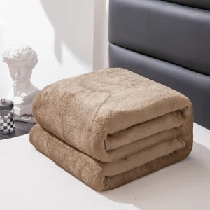 Coperta in pile di flanella per letti Coperta invernale tinta unita tinta unita Singolo/Queen/King Coperta calda e morbida per pisolino Plaid Manta per l'inverno 1