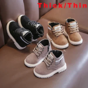 2022 autunno inverno bambini stivali ragazze ragazzi stivali da neve caldi bambino stivale corto antiscivolo scarpe di cotone all'aperto regalo per bambini moda 1