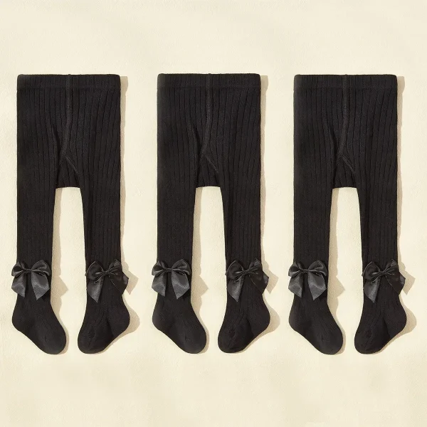3/1 Pz/set Collant Per Bambini Primavera Autunno Principessa Bowknot Ragazze Moda Confortevole Collant di Cotone Traspirante per Neonati Calza 5