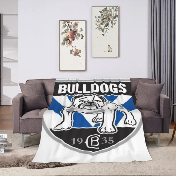 NRL Bulldogs - Logo semplice Una coperta in micropile ultra morbida 5