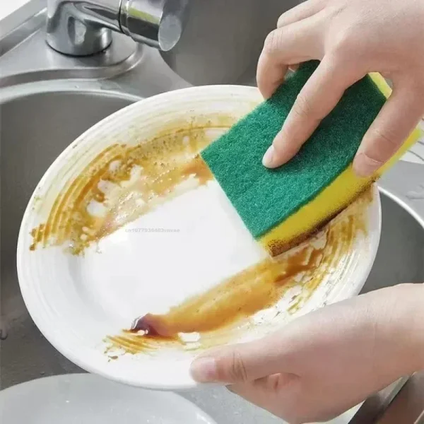 50/1 pz Cucina Spugna per Lavare i Piatti Morbido Assorbente Pulito Strofinare Pentola Ruggine Spugna per Rimozione Kit di Pulizia Della Casa Spazzola Spugna 3
