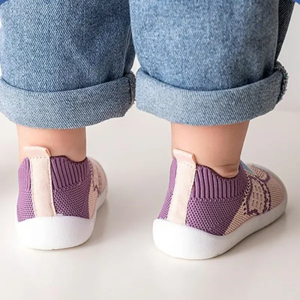 Scarpe da bambino in rete traspirante estiva Scarpe da neonato per bambina Calzini per bambina Scarpe con fondo morbido Scarpe da neonato antiscivolo 0-5 anni 2