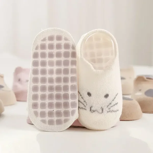 1 paio di calzini estivi newhbon calzini alla caviglia simpatico cartone animato per neonato ragazza Silicone antiscivolo pavimento bambino calzino Kawaii vestiti di cotone 5