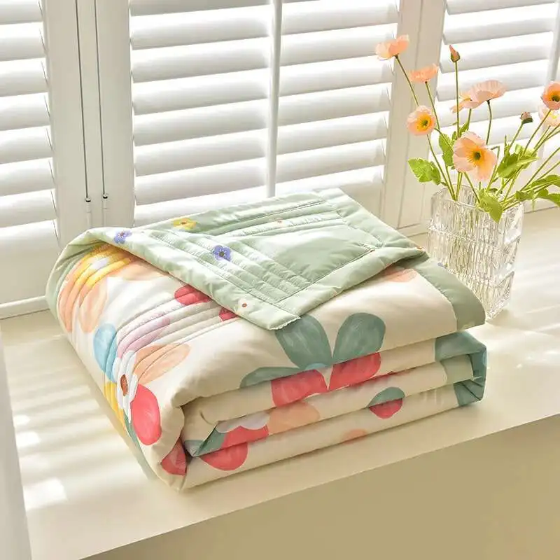 Trapunta patchwork estiva Solstice, copriletto trapuntato stampato a fiori, trapunta/piumino singolo/queen/king size per notti fantastiche 4