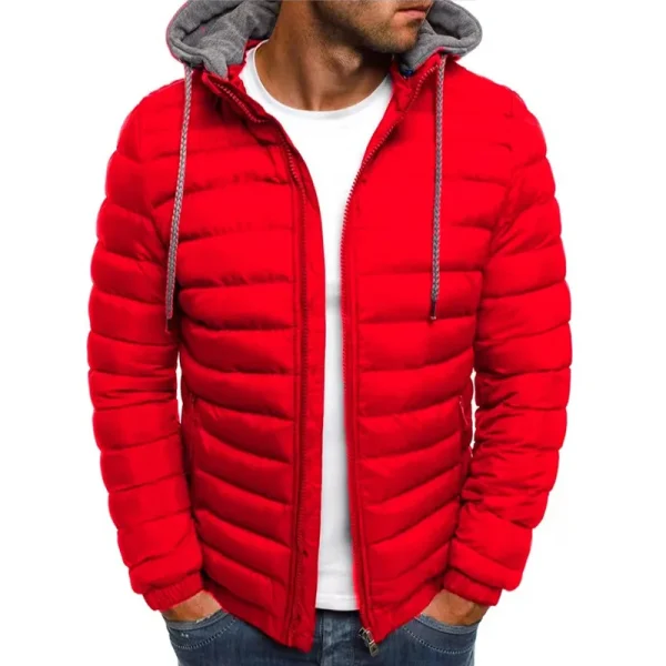 2024 autunno e inverno maschile cappotto allentato abbigliamento Outdoor abbigliamento sportivo Casual moda Streetwear stile giacca con cerniera calda con cappuccio - immagine 5