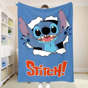 Coperta per bambini Stitch Coperte e getta per letto matrimoniale Trapunte estive Copriletto per divano rinfrescante per la decorazione della casa anime 1