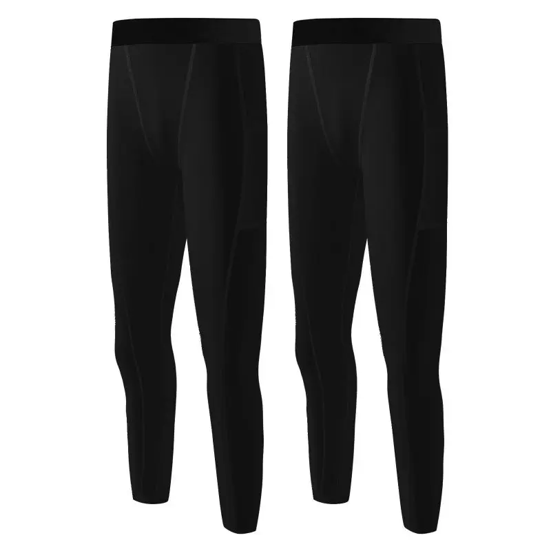 Leggings a compressione per bambini Ragazzi Collant da corsa per bambini Pantaloni Pantaloni a compressione per adolescenti Pantaloni sportivi da fitness per esercizi con strato base 2