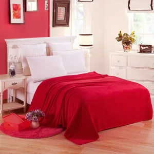 Tessili per la casa Coperta morbida e solida Coperta in flanella in pile Biancheria da letto per divano per adulti Manta Coperte in flanella rossa verde blu per letti 1