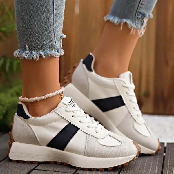 Women Sneakers 2025 New Spring Autumn Brand Luxury Vulcanize Shoes Casual Footwear Zapatillas Mujer Light Flat Breathable Shoes 3