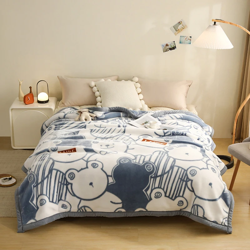 1 pezzo di coperta multifunzionale stampata alla moda, coperta per coprire tutto il corpo per tutte le stagioni per persone singole e doppie, coperta per pisolino 1