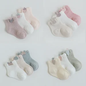Nuovi 3 paia/lotto calzini per neonati calzini per bambini autunno inverno per ragazze calzini per neonati in cotone per neonati accessori per neonati per bambini 1