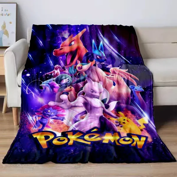 31 Stile Anime Pokémon Charizard Cartoon Coperta di flanella per divano Divano di casa Coperte per studenti Bambini Studente Pisolino Ragazza Regalo per bambini 1