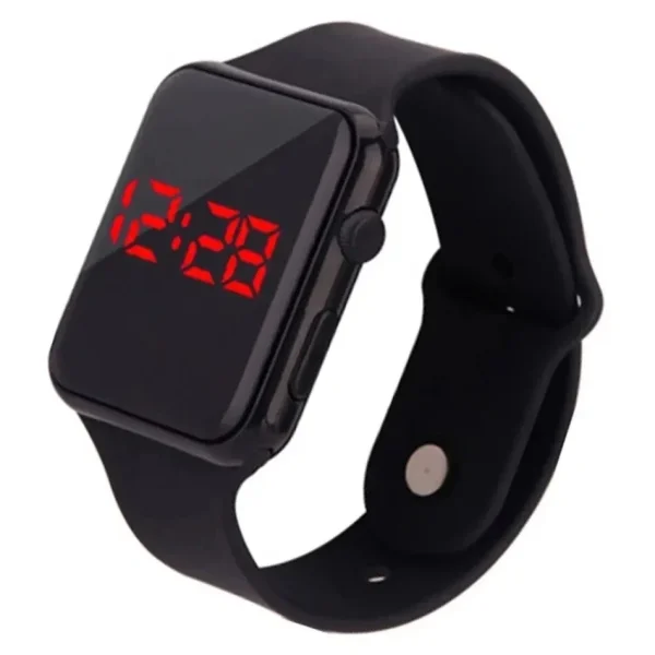 Orologio digitale semplice per uomo donna moda sport LED orologio elettronico cinturino in silicone nero orologio da uomo casual Reloj Hombre 3