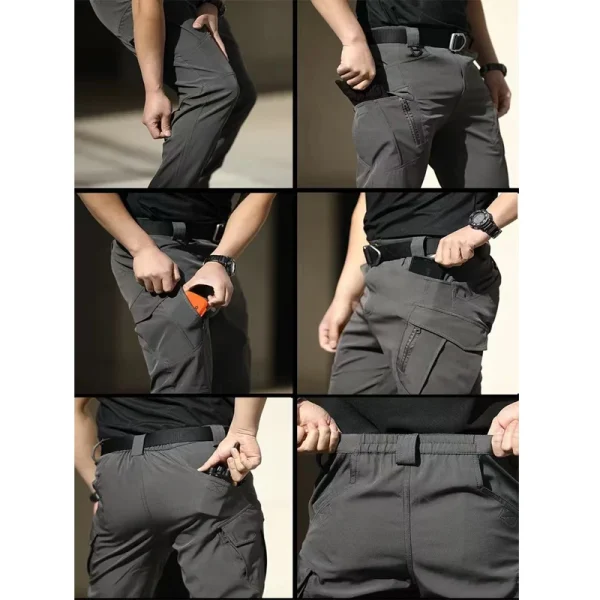 Pantaloni da uomo tattici cargo softshell elastici escursionismo trekking arrampicata campeggio caccia all'aperto pantaloni militari primavera autunno autunno 2
