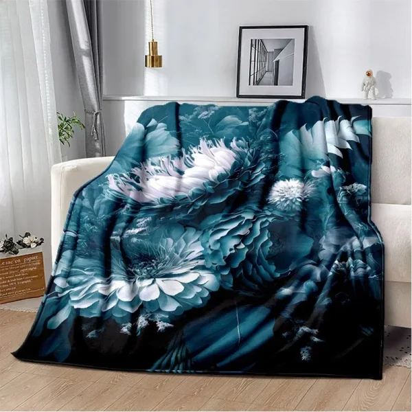 HD Pretty Flower Daisy Rose coperta di crisantemo, coperta morbida per la casa camera da letto divano letto Picnic coperta da viaggio per bambini - immagine 2