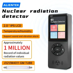 ALIENTEK ND1 Contatore Geiger Rilevatore di radiazioni nucleari Dosimetro personale Tester di radioattività Raggi X Raggi γ Raggi β Ricaricabile 1