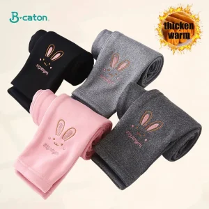 Autunno Inverno Bambini Ragazza Legging Addensare Caldo Bambini Ragazza Caldo Peluche Legging Pantaloni Elastico in Vita Leggings Pantaloni per Bambini 1