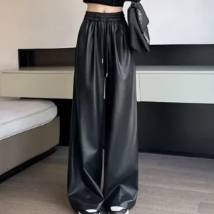 Pantaloni da donna Pantaloni Y2k Streetwear Pantaloni da donna a gamba dritta Chic ed eleganti Abiti elasticizzati comodi Casual Original G 1