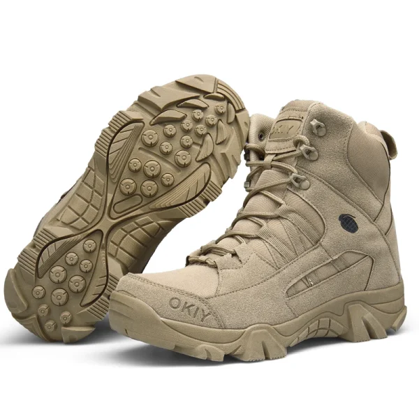 Stivali militari tattici antiscivolo da escursionismo Sneakers durevoli leggere e traspiranti per uomo Scarpe da trail running Escursionismo e arrampicata 1