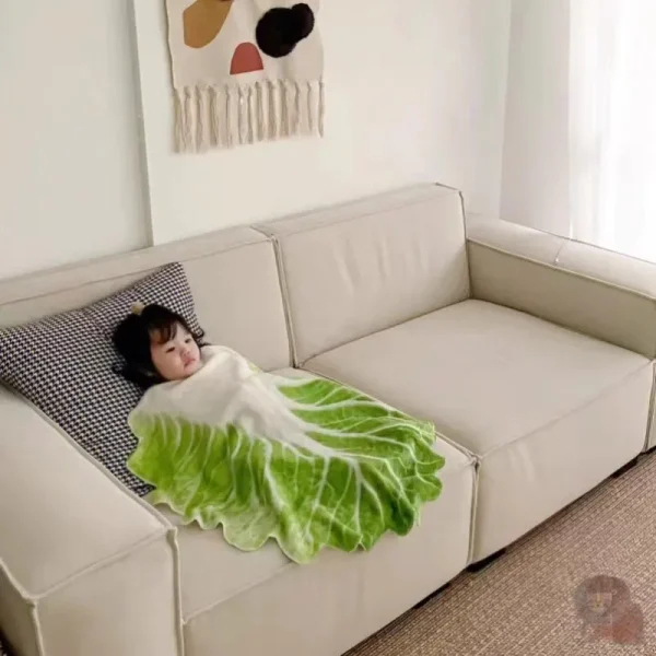 Coperta creativa di flanella Baby Bok Choy coperta di cavolo coperta per bambini coperta divertente coperta per dormire a pranzo prima scelta 1