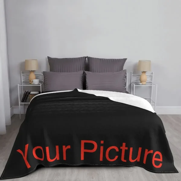 La tua foto Coperta Coperta in pile di corallo peluche personalizzata Stampa fai-da-te su richiesta Dropshipping Coperte calde per copriletto da letto 3