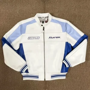 Avirex Giacca autentica in vera pelle Giacca in pelle di pecora bianca di alta qualità per uomo donna Abbigliamento da lettera universitaria 1