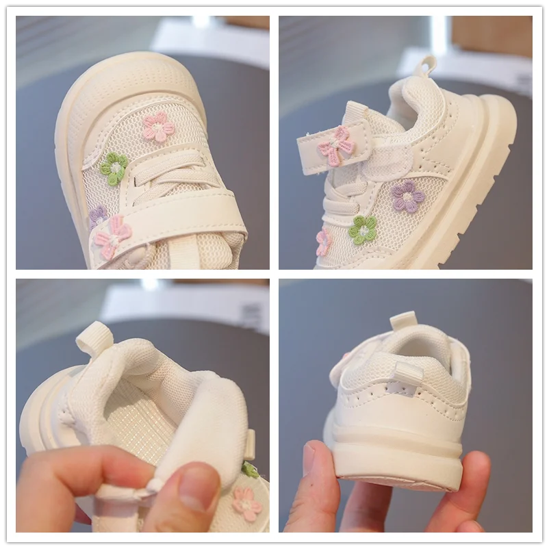 Autunno Inverno Neonate Scarpe Casual Mesh Traspirante Scarpe da ginnastica per bambini Suola morbida antiscivolo Scarpe per bambini Scarpe per neonati 4