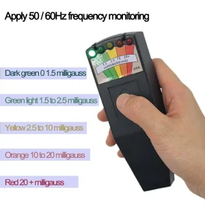 dosimetro portatile tester campo elettromagnetico Misuratore di radiazioni Rilevatore di radiazioni misuratore di forza elettromotore digitale Misuratore Gauss 1