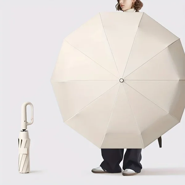 Ombrello Xiaomi 30 ossa ombrello pieghevole automatico rinforzato resistente al vento manico con fibbia grande resistente al vento e all'acqua 5