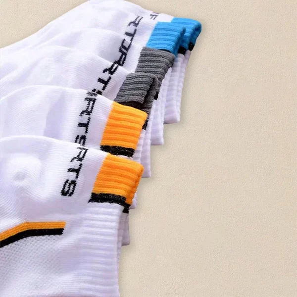 5 paia di calzini estivi da uomo alla moda alla moda semplici versatili calzini alla caviglia da uomo comodi calzini Casual traspiranti leggeri 3