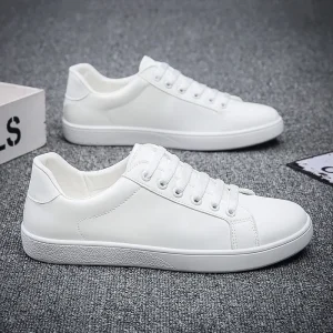 Scarpe sportive Casual per uomo White Fashion Flats 2024 New Designer Luxury Sneakers uomo scarpe da Tennis tinta unita Zapatillas Hombre 1