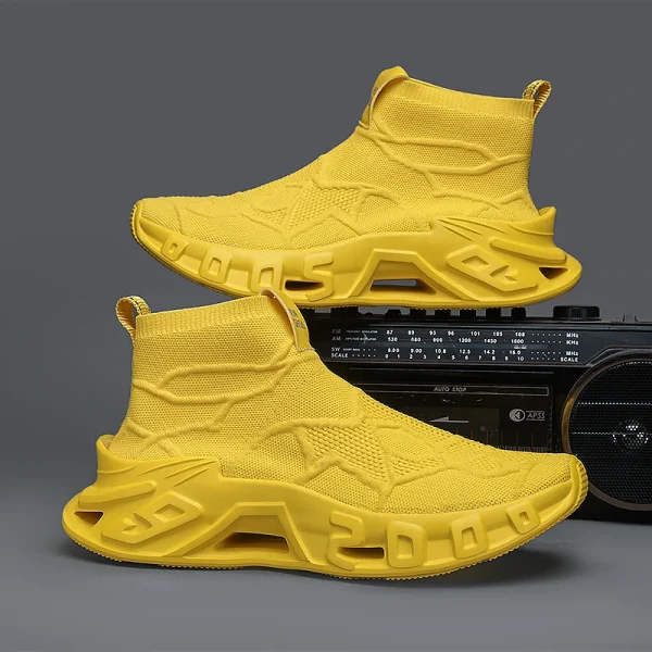 Scarpe sportive da esterno da uomo: le scarpe sportive alte sono innovative e alla moda, antiscivolo e resistenti, adatte per tutte le stagioni, scarpe sportive versatili 6