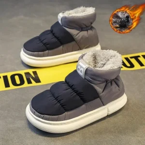 Stivali da neve uomo donna inverno 2024 nuovi amanti peluche scarpe di cotone comode e spesse scarpe Casual da esterno antiscivolo impermeabili appartamenti 1