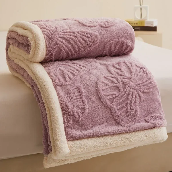 Coperta per pisolino con motivo a farfalla Tafurong in stile nordico Aria condizionata per la casa Coperta per divano Coperta per biancheria da letto Versatile per tutte le stagioni 3