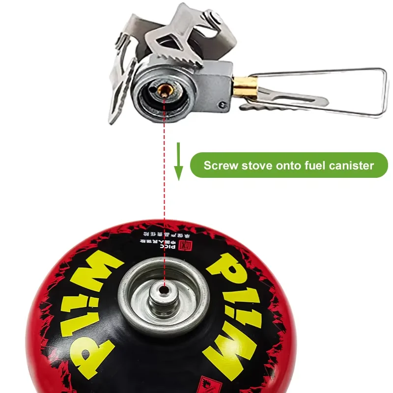 25g Leggero Mini Fornello A Gas Bruciatore BRS Outdoor Portatile Solo Titanio Fornello A Gas Da Campeggio Trekking Bruciatore A Gas brs-3000t 3