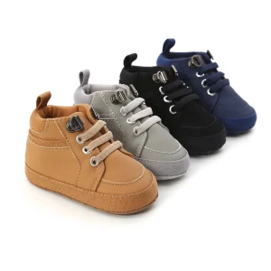 Meckior Sneakers per neonato neonato in pelle PU scarpe Casual per neonato suola morbida antiscivolo scarpe da culla per primi camminatori per bambini 1
