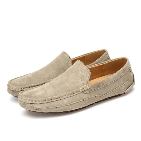 Mocassini da uomo in pelle scamosciata di lusso 2024 scarpe casual da uomo scarpe da barca fatte a mano da uomo slipon scarpe da guida mocassini maschili Zapatos 1