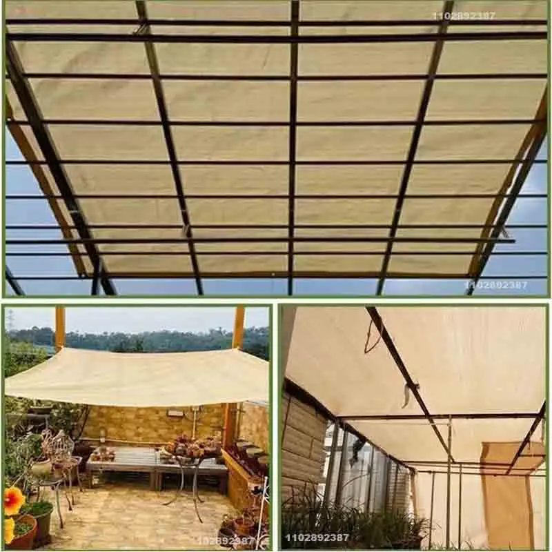 Tenda da sole in tessuto rettangolare, parasole per giardino esterno, cortile, patio, pergola, parasole, candele, protezione UV, coperture Canovas 4
