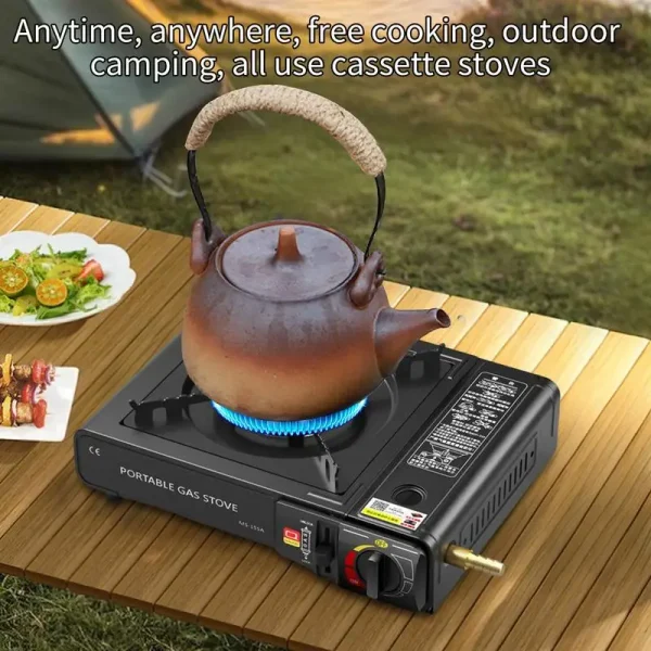 Cocina Portatil Portable Gas Stove With Case Automatic Ignition Precise Heat Control Camping And Outdoor Cooking 6