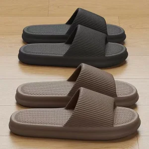 Pantofole in EVA concise estive da donna Sandali morbidi da casa per coppie Scivoli antiscivolo da bagno per adulti Comode scarpe da spiaggia all'aperto 1