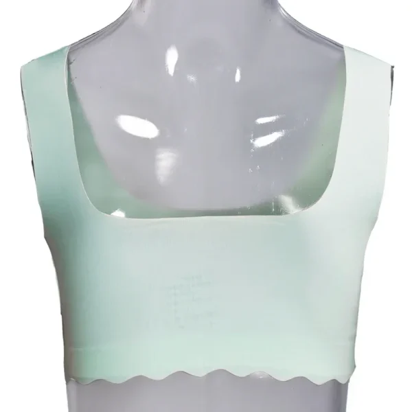 Reggiseno da allenamento per ragazze giovani Reggiseno senza fili in cotone solido Senza cuciture Senza ferretto Reggiseno sportivo per ragazza Coppa Un primo reggiseno sottile 3