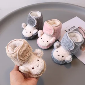 2025 Nuove scarpe per bambini 0-1 anni Scarpe per bambini Autunno e inverno Sneakers con suola morbida 3-5 settembre Scarpe in cotone per ragazzi e ragazze 1