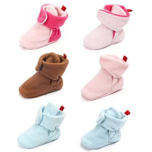 Stivaletti per bambini in morbido cotone suola antiscivolo scarpe per bambini autunnali e invernali calde per bambini 2024 nuovo stile moda per bambini D0951 1