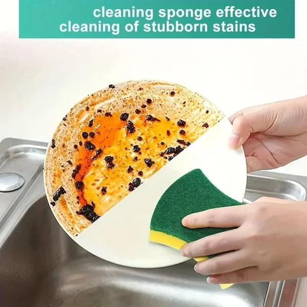 50/1 pz Cucina Spugna per Lavare i Piatti Morbido Assorbente Pulito Strofinare Pentola Ruggine Spugna per Rimozione Kit di Pulizia Della Casa Spazzola Spugna 2