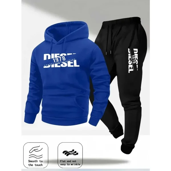 Autunno e inverno nuova felpa con cappuccio abbigliamento sportivo moda sportiva felpa con cappuccio felpa casual e pantaloni due in uno 5
