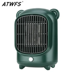 Riscaldatore elettrico ATWFS per Desktop domestico 500W/220V piccolo riscaldatore PTC riscaldatore per ambienti a calore rapido riscaldamento riscaldatore elettrico silenzioso 1