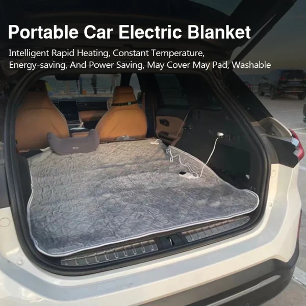Coperte di calore elettriche per camper SUV 12V Auto Peluche Coperte riscaldanti elettriche più spesse Camion da campeggio Veicoli fuoristrada Cuscinetti riscaldanti 3