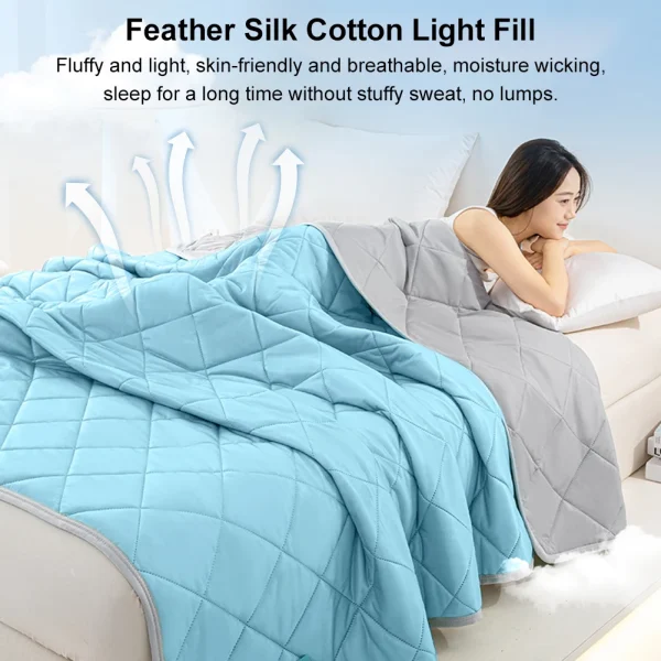 Lenzuola fresche estive Coperta in seta di ghiaccio tinta unita Coperta da camera da letto traspirante multifunzione per soggiorno camera da letto 3