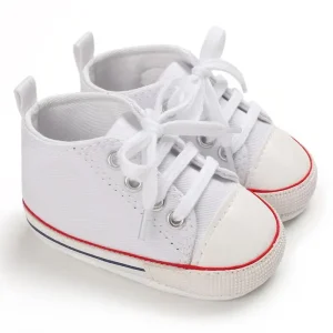 Toddler neonato First Walker Toddler suola morbida scarpe da passeggio antiscivolo scarpe da bambino ragazzi neonate scarpe da ginnastica Casual classiche in tela 1