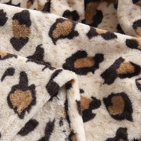 Coperte in flanella di pile corallo super morbido Coperte scozzesi con copriletto per divano letto stampate a strisce leopardate e zebrate 5